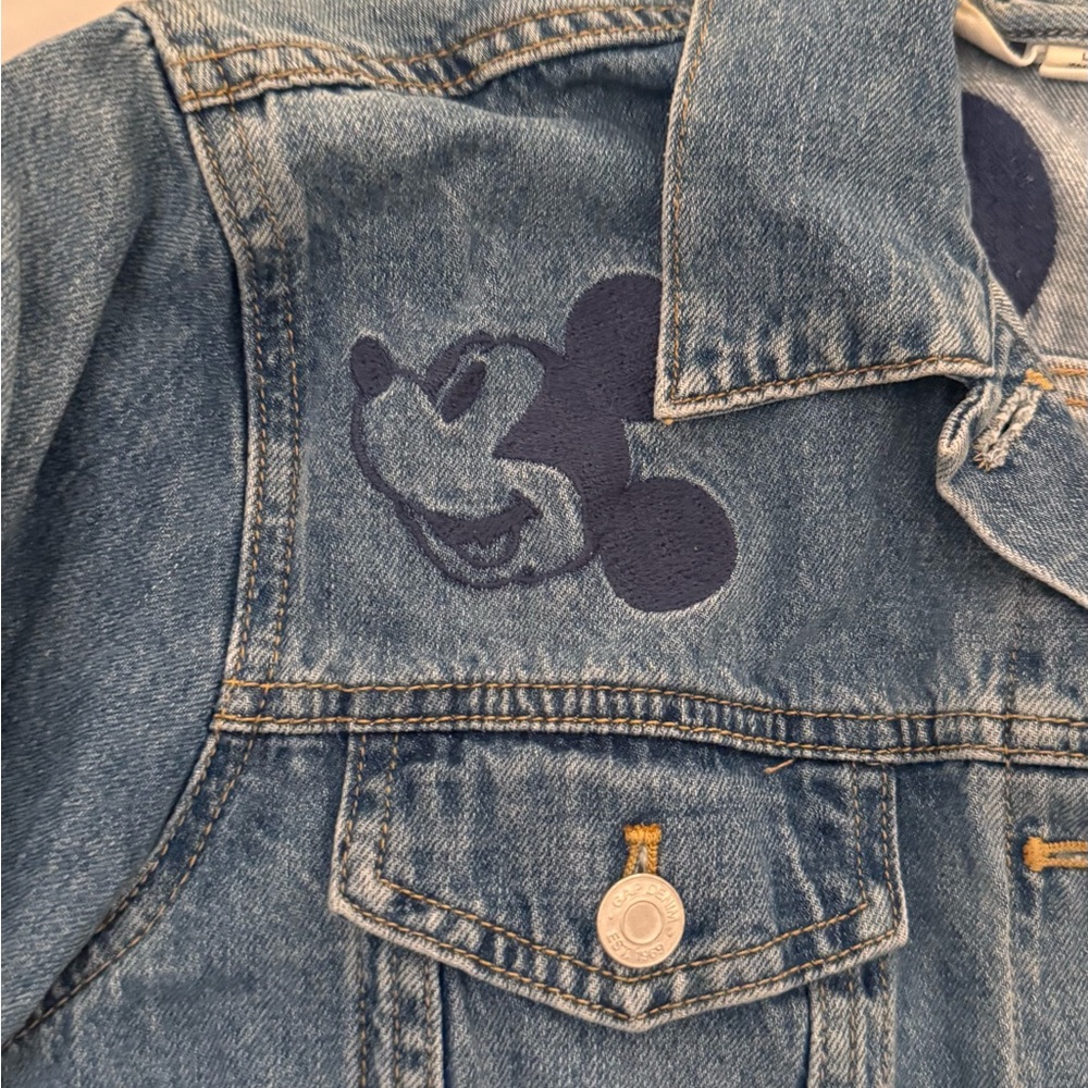 Disney Blue Denim Jacket with Mickey Mouse